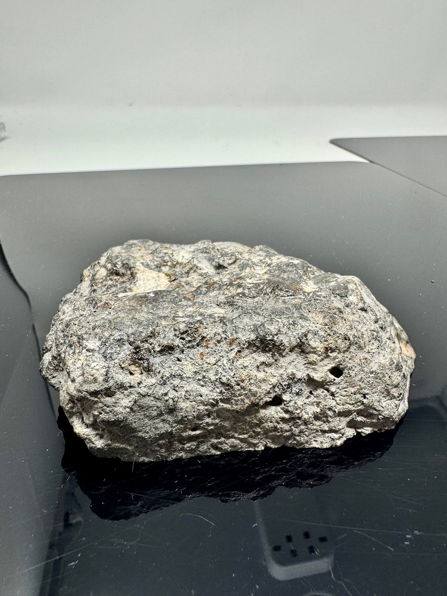 NEW/MAIN MASS/FLUORESCES! 431.5g Jaw-Dropping Personal Classification of NWA 18785 Aubrite - Fragmental Monomict Breccia, Enstatite Achondrite Meteorite - Evidence of Possible Linkage To Planet Mercury