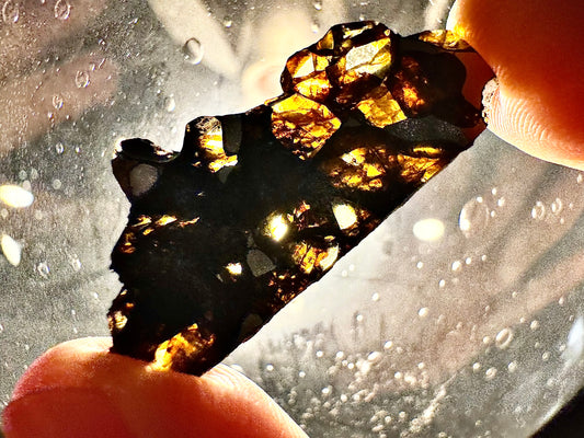 Beautifully Translucent Seymchan Pallasite Meteorite - 3.1g - From An Asteroid