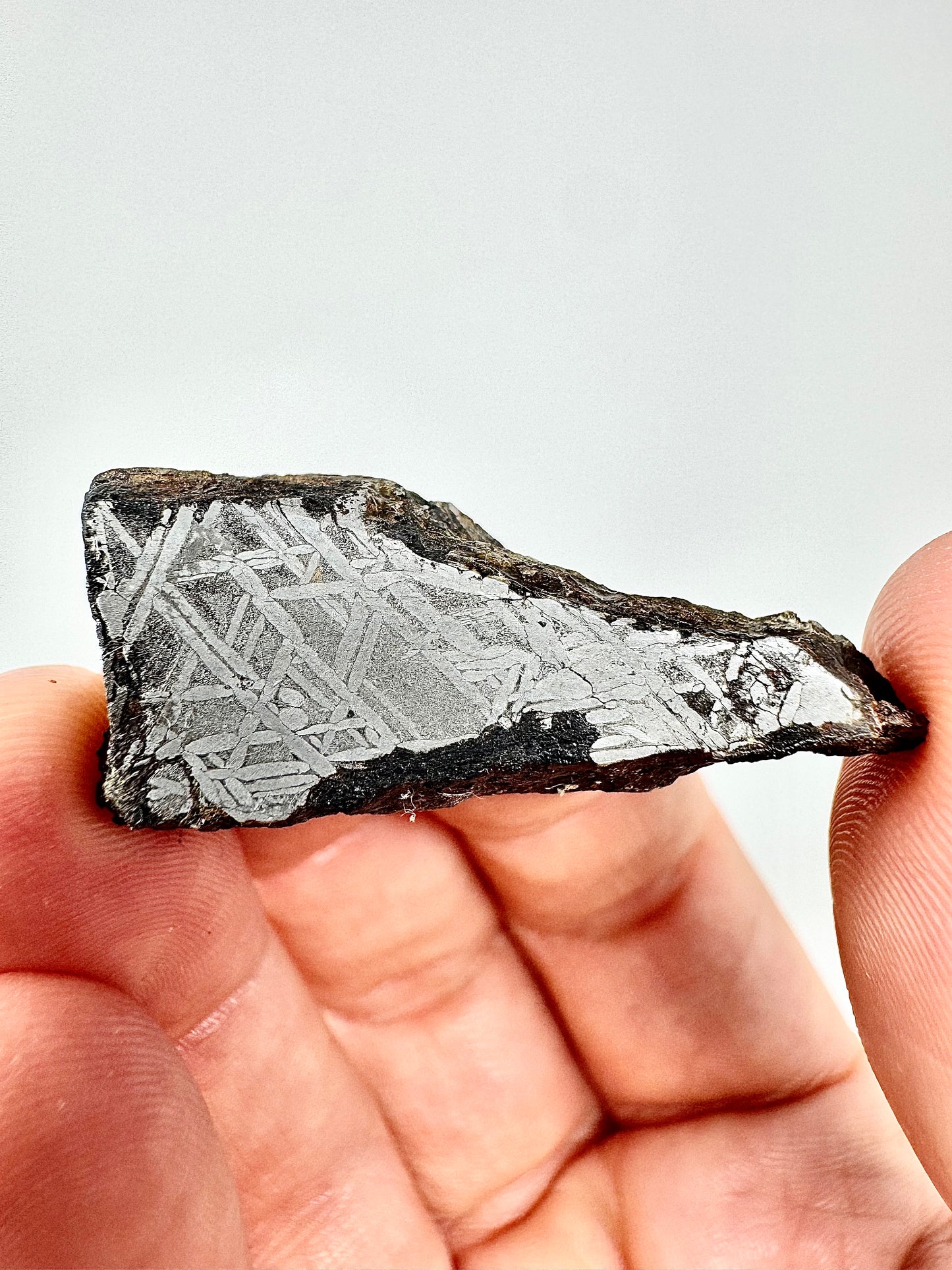 24.2g Aletai Meteorite - Beautiful Pattern - From The Core Of An Asteroid!