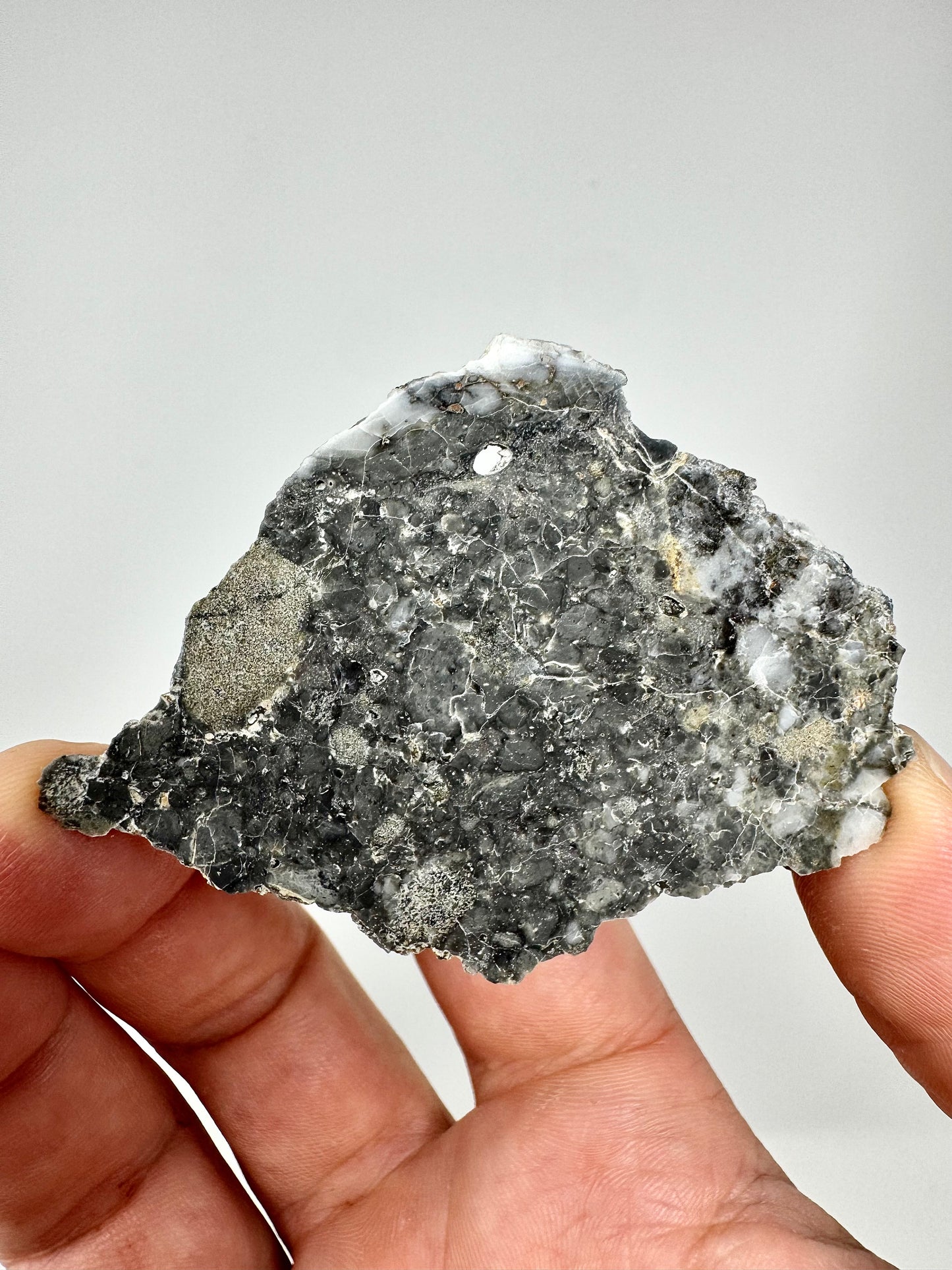 12.8g Adrar 017 Lunar Meteorite - A Rare Gabbro/Norite - From Our Moon!