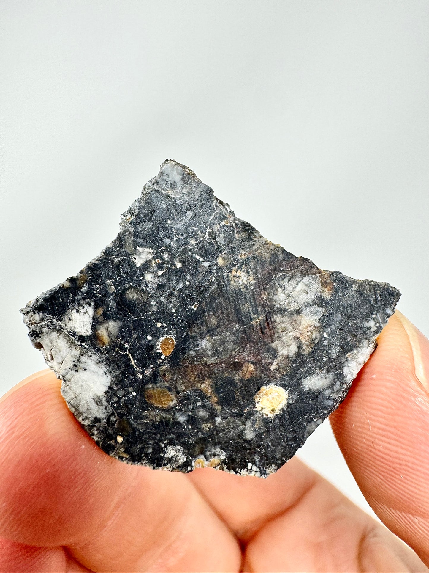 NEW! 5.2g Jaw-Dropping Personal Classification of NWA 18785 Aubrite - Fragmental Monomict Breccia, Enstatite Achondrite Meteorite - Evidence of Possible Linkage To Planet Mercury