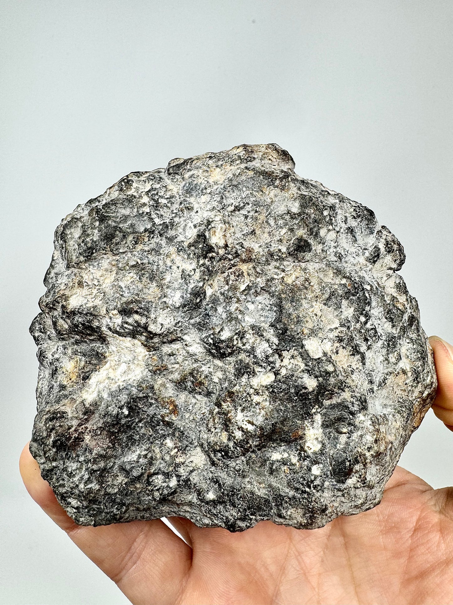 NEW/MAIN MASS/FLUORESCES! 431.5g Jaw-Dropping Personal Classification of NWA 18785 Aubrite - Fragmental Monomict Breccia, Enstatite Achondrite Meteorite - Evidence of Possible Linkage To Planet Mercury