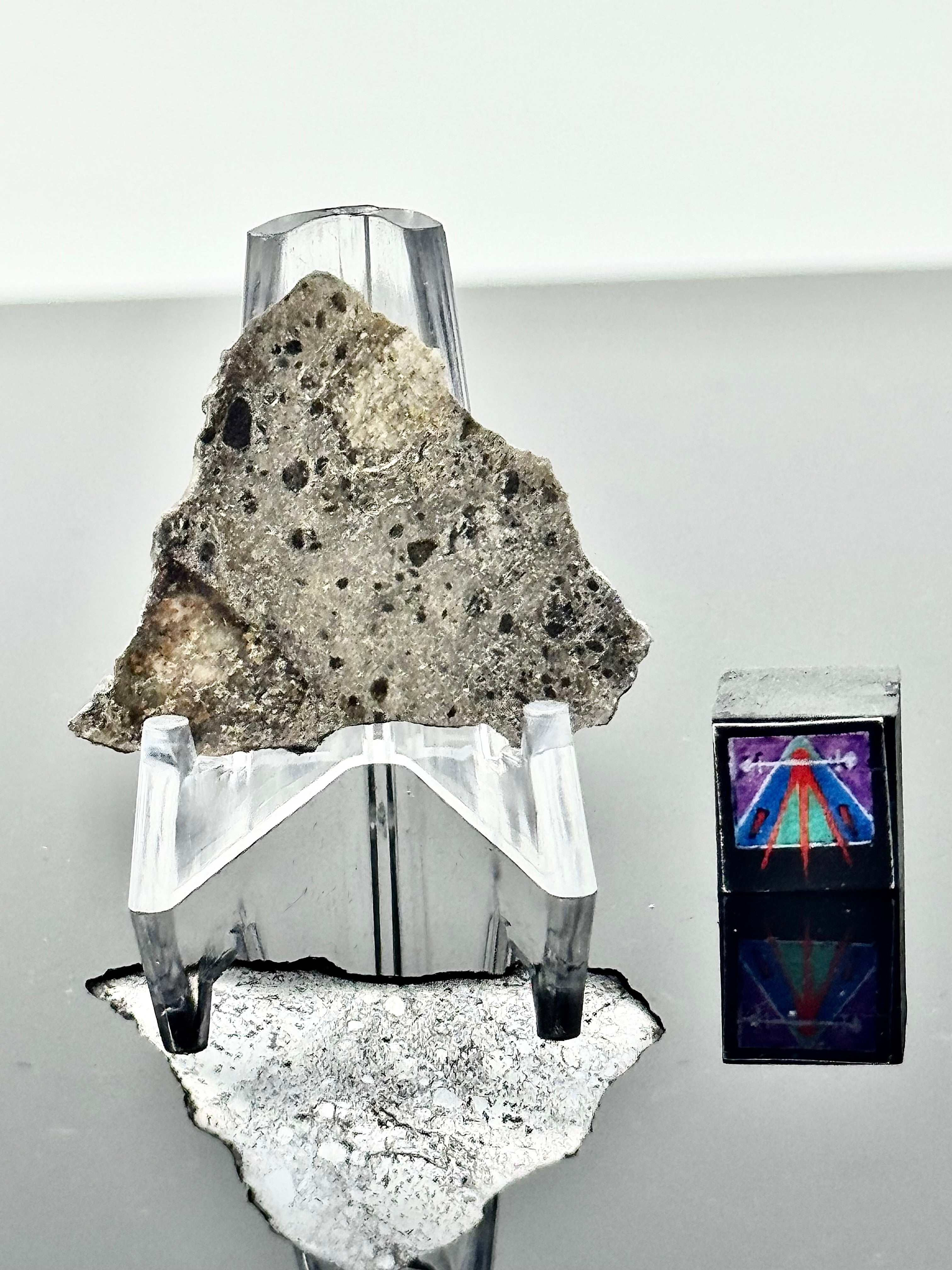Rare NEA 089 Lunar Troctolitic Melt - 0.7g - Lunar Meteorite From Deep ...