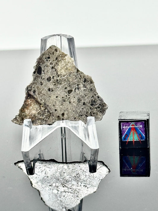 Rare NEA 089 Lunar Troctolitic Melt - 0.7g - Lunar Meteorite From Deep Within The Moon’s Crust