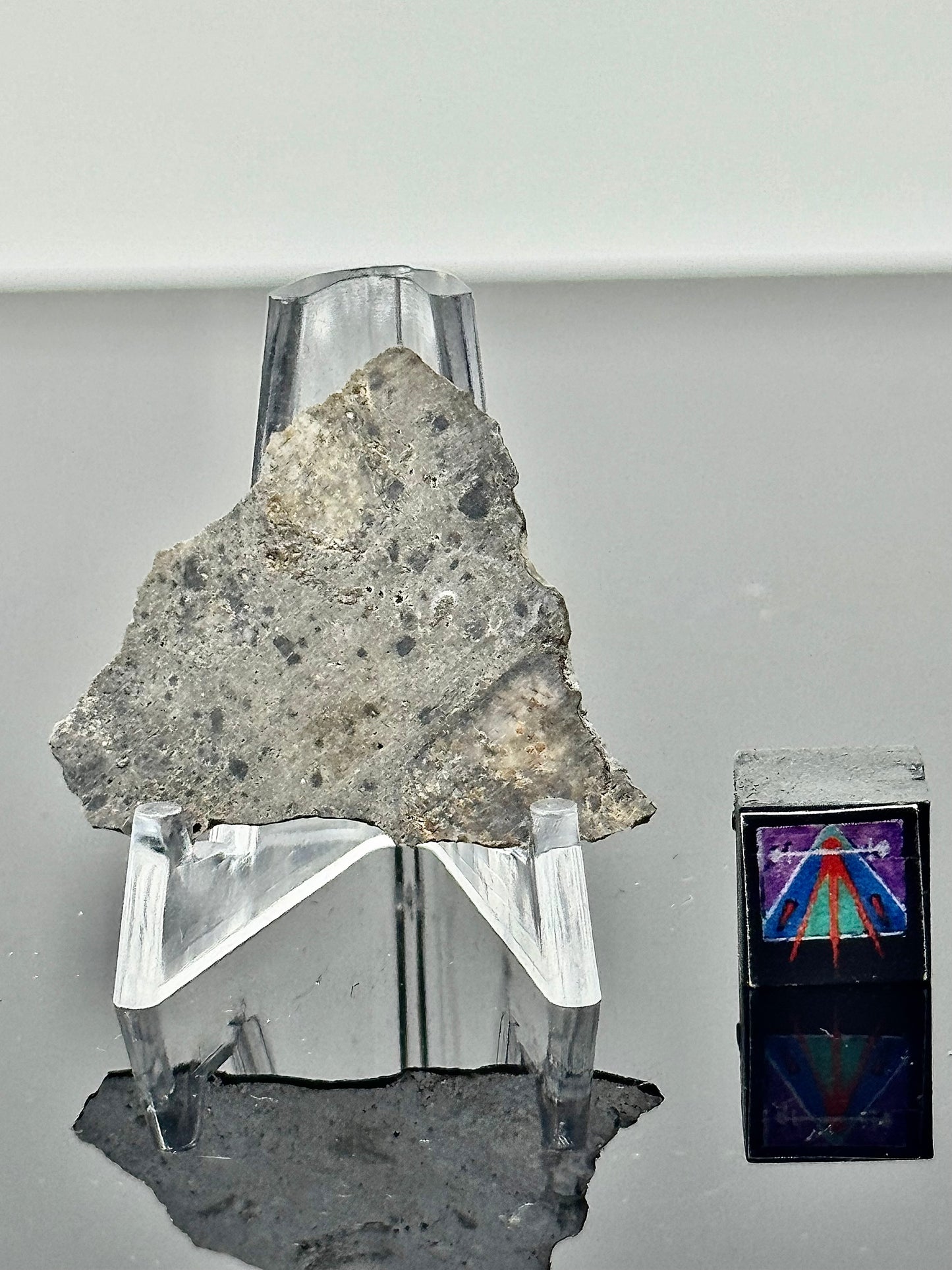 Rare NEA 089 Lunar Troctolitic Melt - 0.7g - Lunar Meteorite From Deep Within The Moon’s Crust