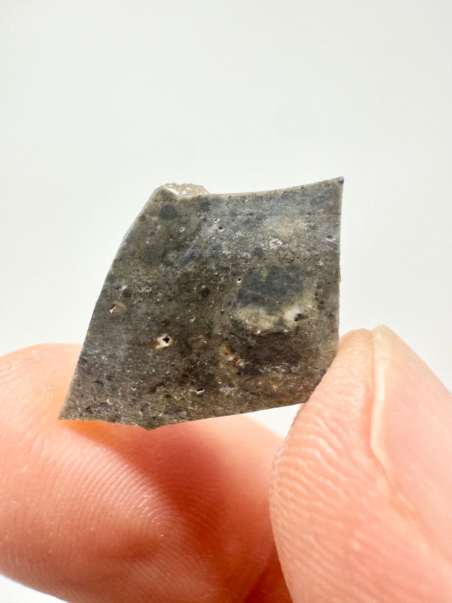 NEW! Rare Lunar Troctolite - 0.9g - Lunar Meteorite From Deep Within The Moon’s Crust