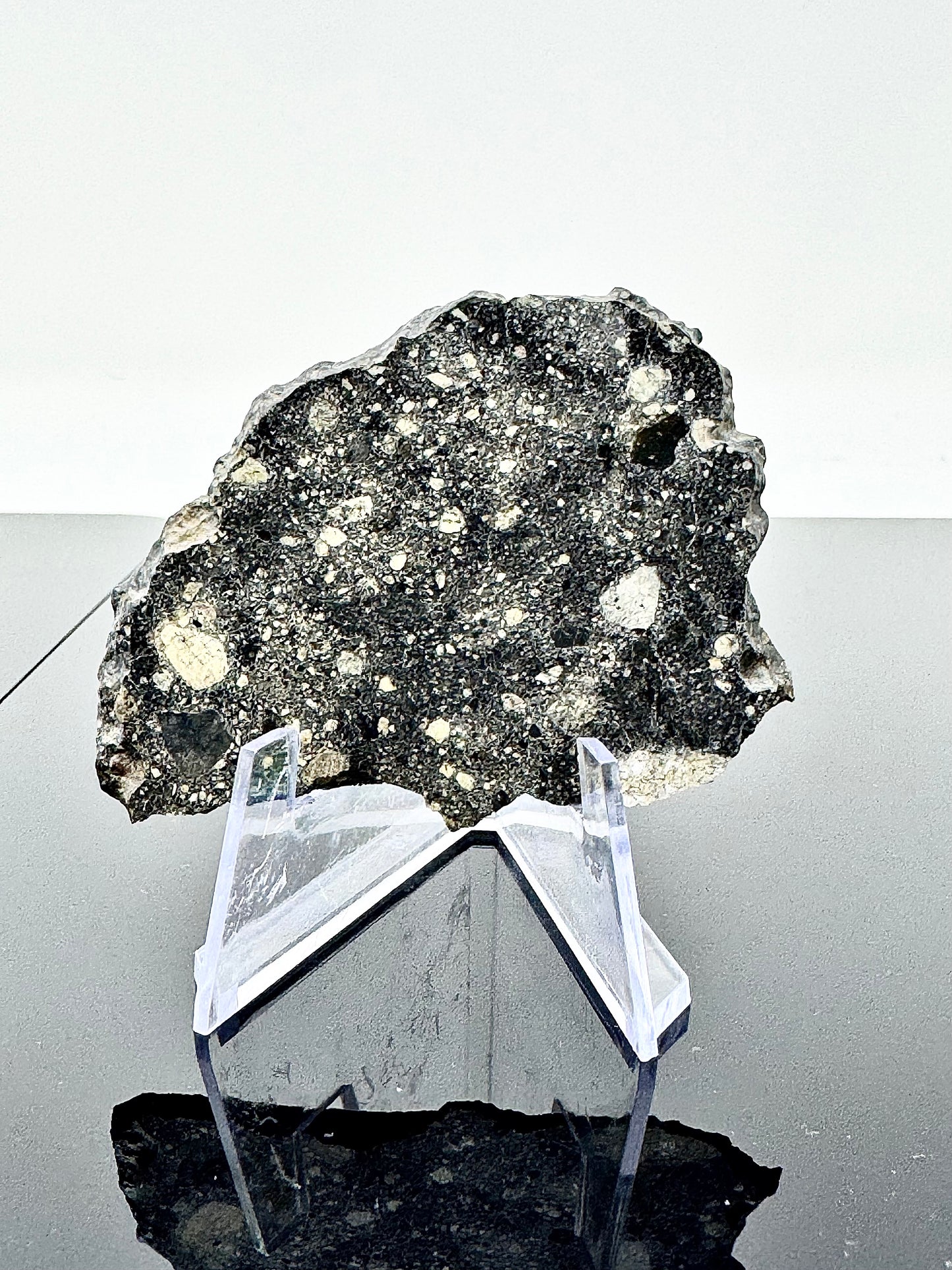 NEW: 20.1g Stunning Diogenite Meteorite Under Classification - Beautiful Matrix! Parent Body: Asteroid Vesta