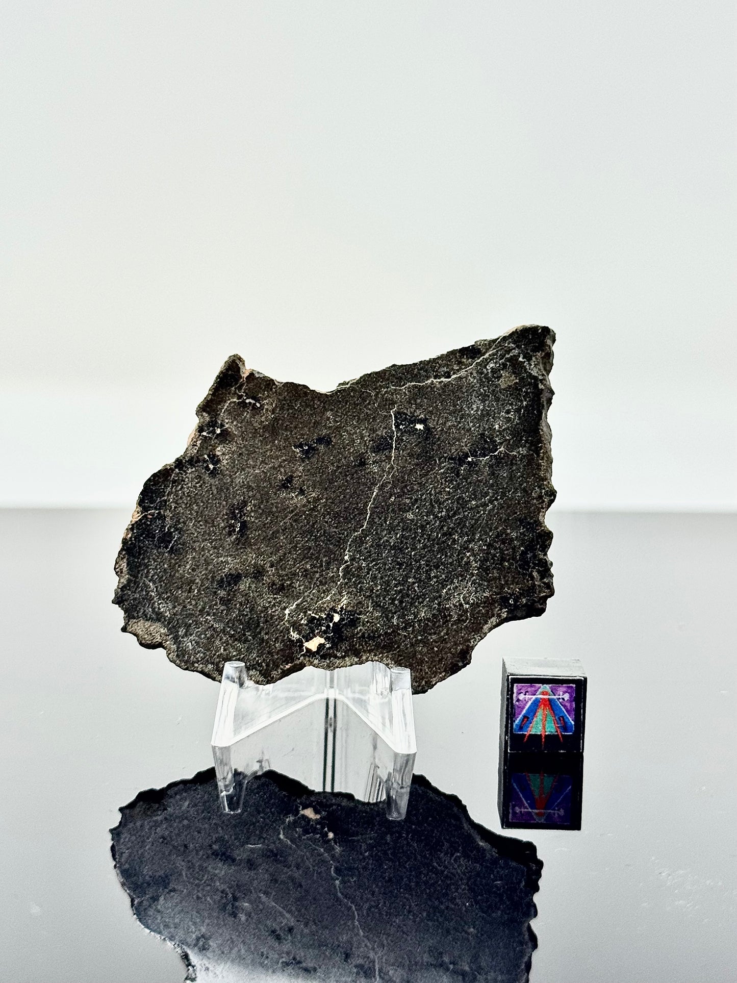 18.1g Stunning, Genuine Martian Meteorite with Aqueous Alteration - Pending Classification - Scientifically Studied Rock From Planet Mars