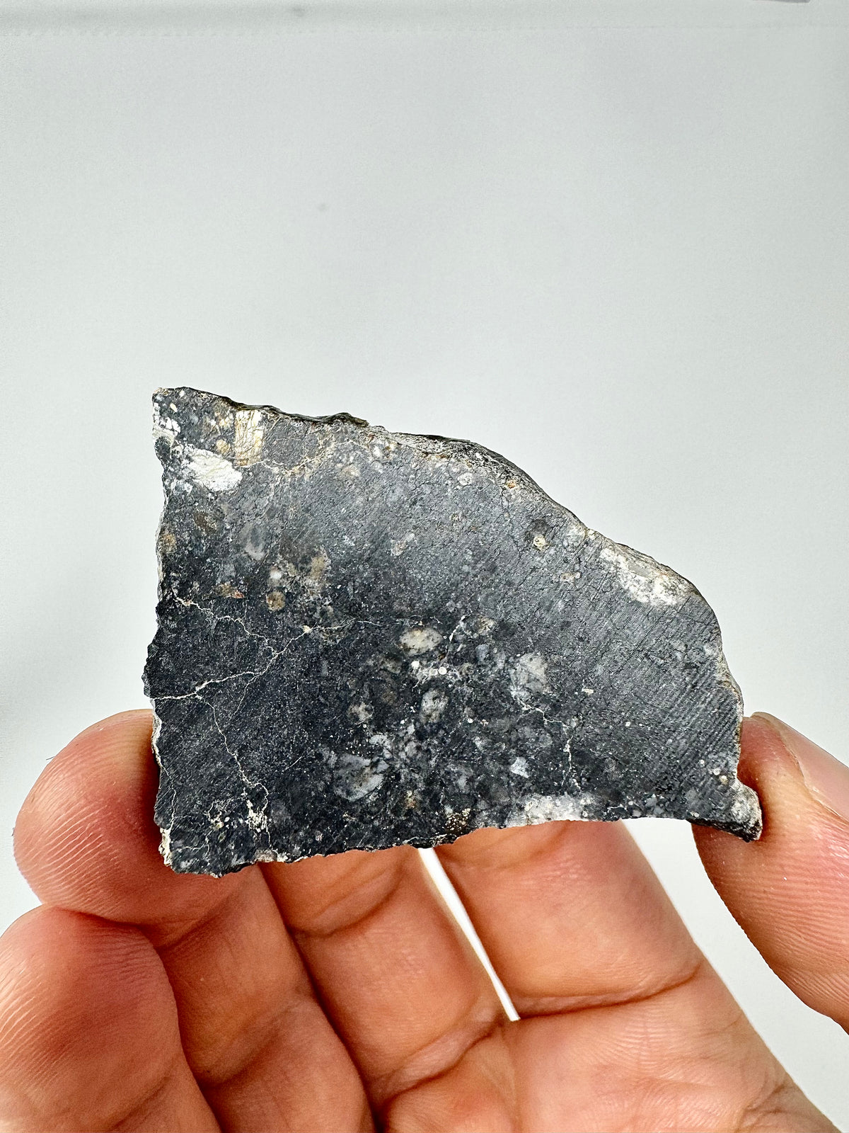 NEW: 10.5g Jaw-Dropping Personal Classification of NWA 18785 Aubrite - Fragmental Monomict Breccia, Enstatite Achondrite Meteorite - Evidence of Possible Linkage To Planet Mercury