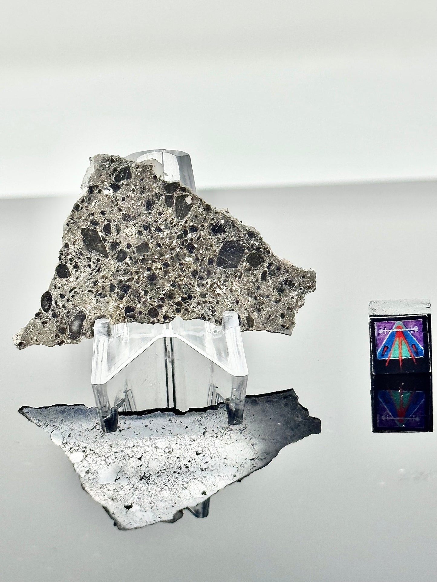 Rare NEA 089 Lunar Troctolitic Melt - 3.2g - Lunar Meteorite From Deep Within The Moon’s Crust