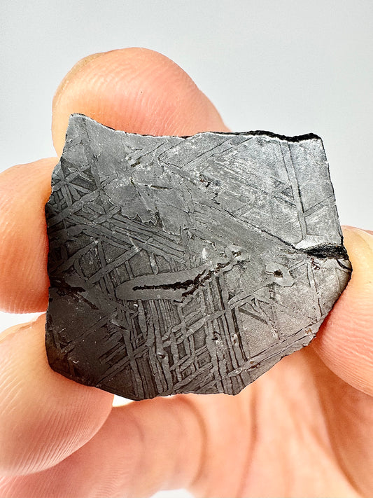 Beautiful, Newly Discovered Iron Meteorite - 7.4g Full Slice