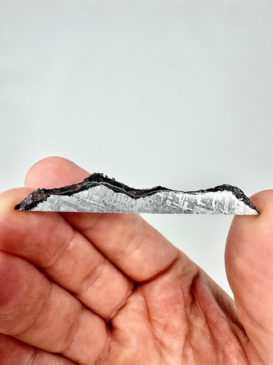 Beautiful Muonionalusta Iron Meteorite with Outer Edge Exposed - 3.4g