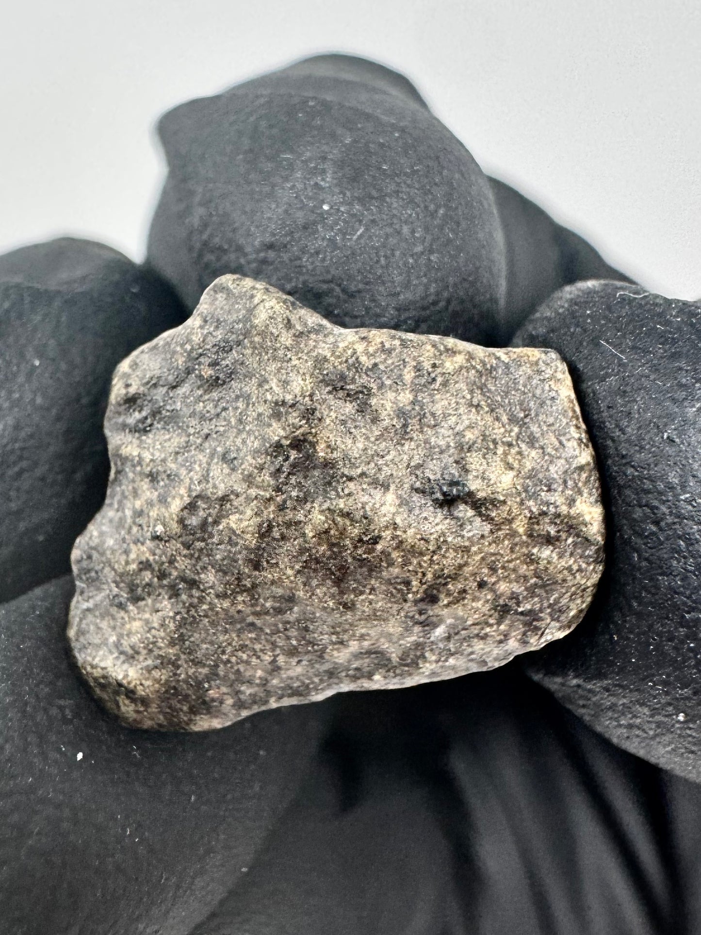 3.1g Genuine Martian Meteorite Amgala 001 - Whole Individual! Scientifically Studied Rock From Planet Mars