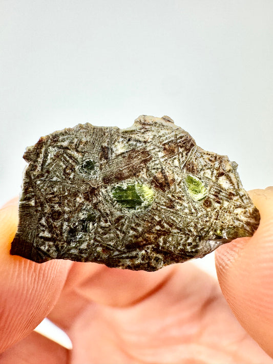 1.3g Erg Chech 002 Meteorite - Translucent Pyroxene Crystals - The Oldest Volcanic Rock in the Solar System!