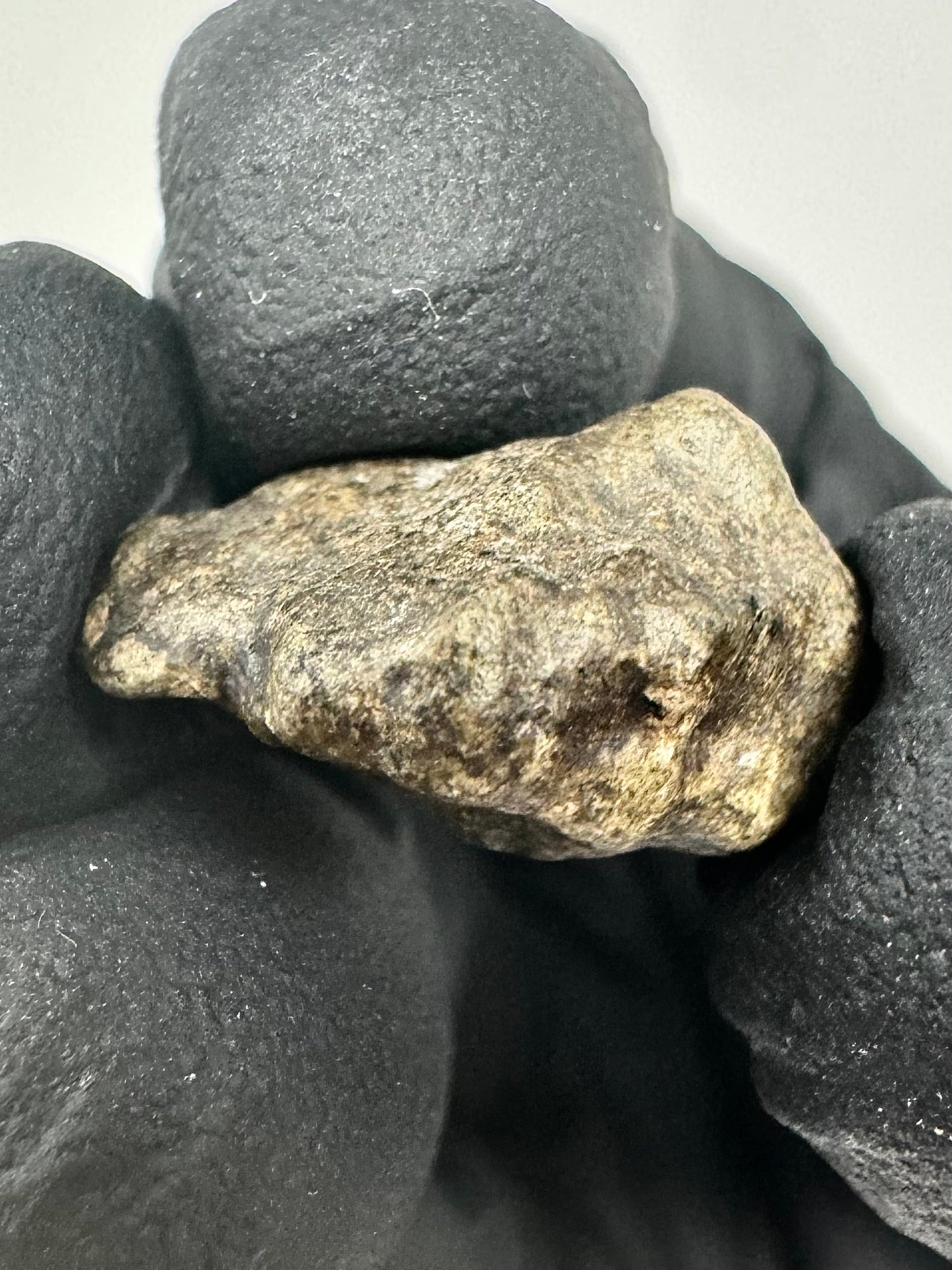 3.3g Genuine Martian Meteorite Amgala 001 - Whole Individual! Scientifically Studied Rock From Planet Mars