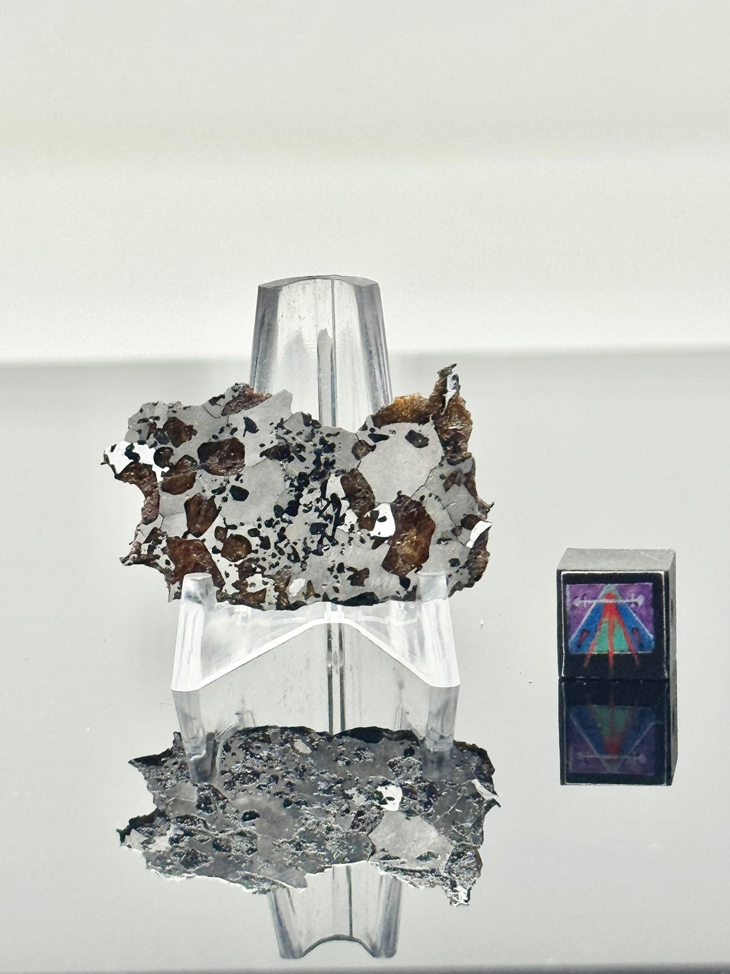 Beautifully Translucent Hassi El Biod 002 Meteorite - 4.9g - A Rare, Ungrouped Olivine/Pyroxene Filled Pallasite!