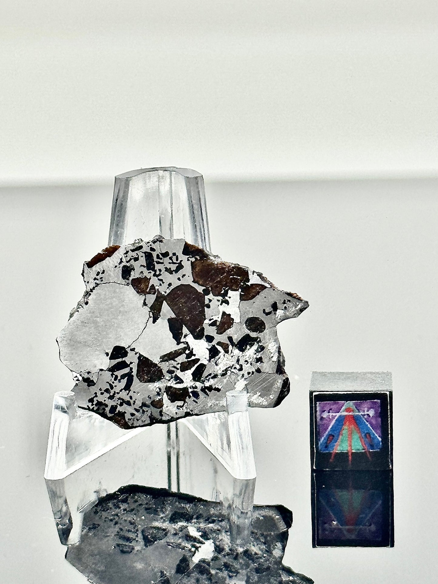 Hassi El Biod 002 Meteorite - 6.0g - A Rare, Ungrouped Olivine/Pyroxene Filled Pallasite!