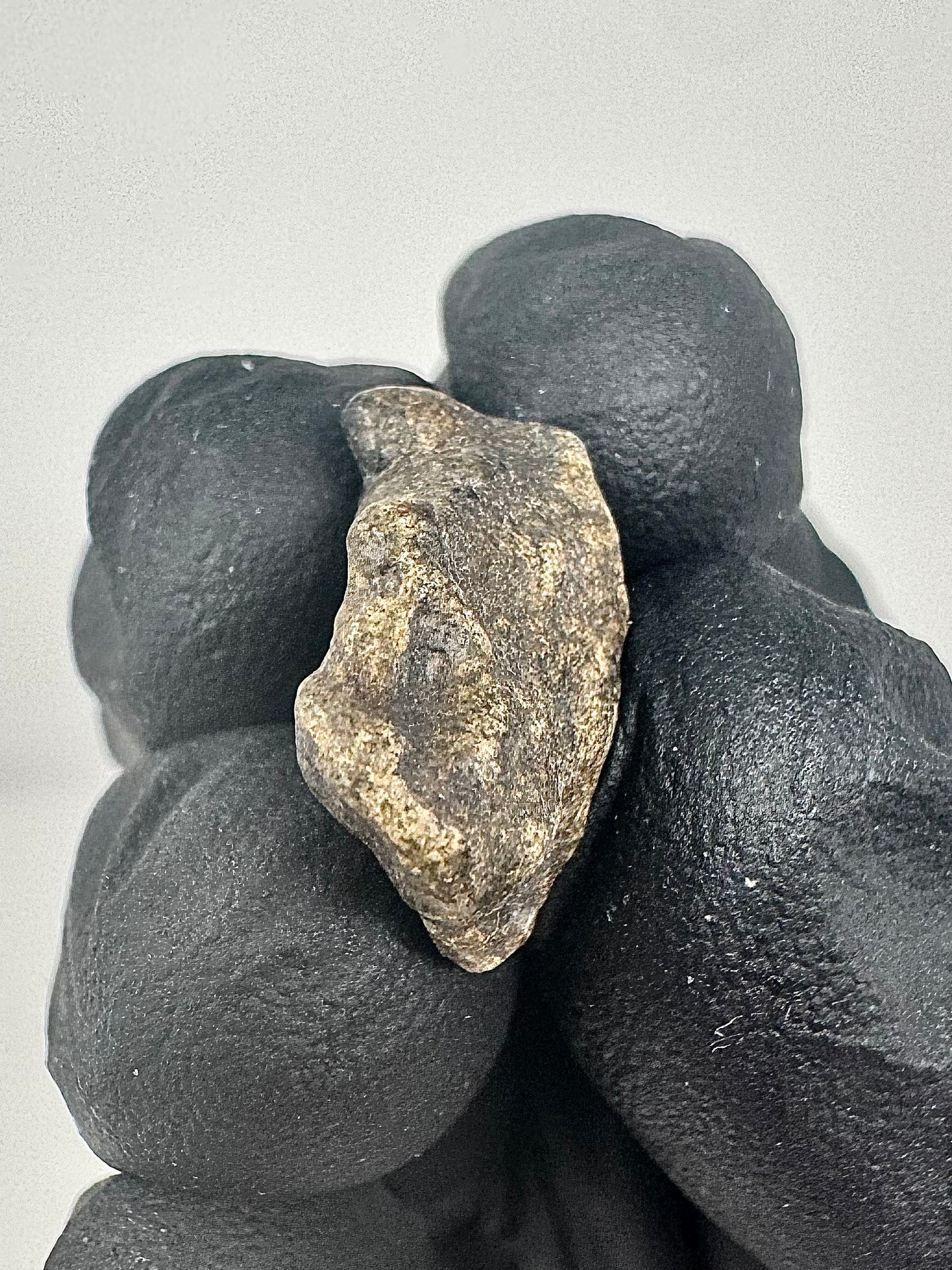 3.2g Genuine Martian Meteorite Amgala 001 - Whole Individual! Scientifically Studied Rock From Planet Mars