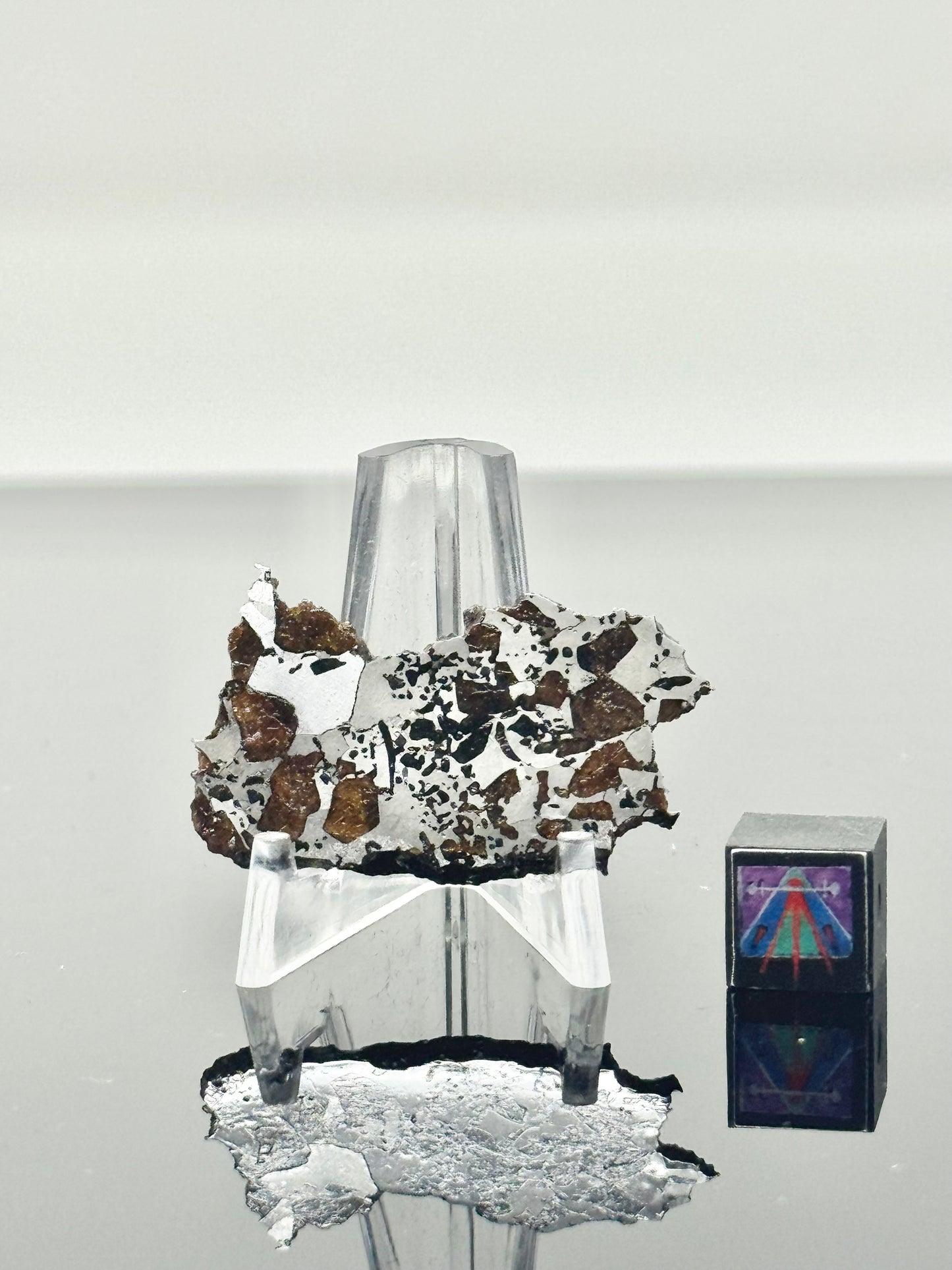 Beautifully Translucent Hassi El Biod 002 Meteorite - 4.9g - A Rare, Ungrouped Olivine/Pyroxene Filled Pallasite!