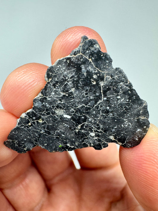 Mesmerizing Full Slice of NWA 13951 “Starry Night” Lunar Meteorite - 3.1g