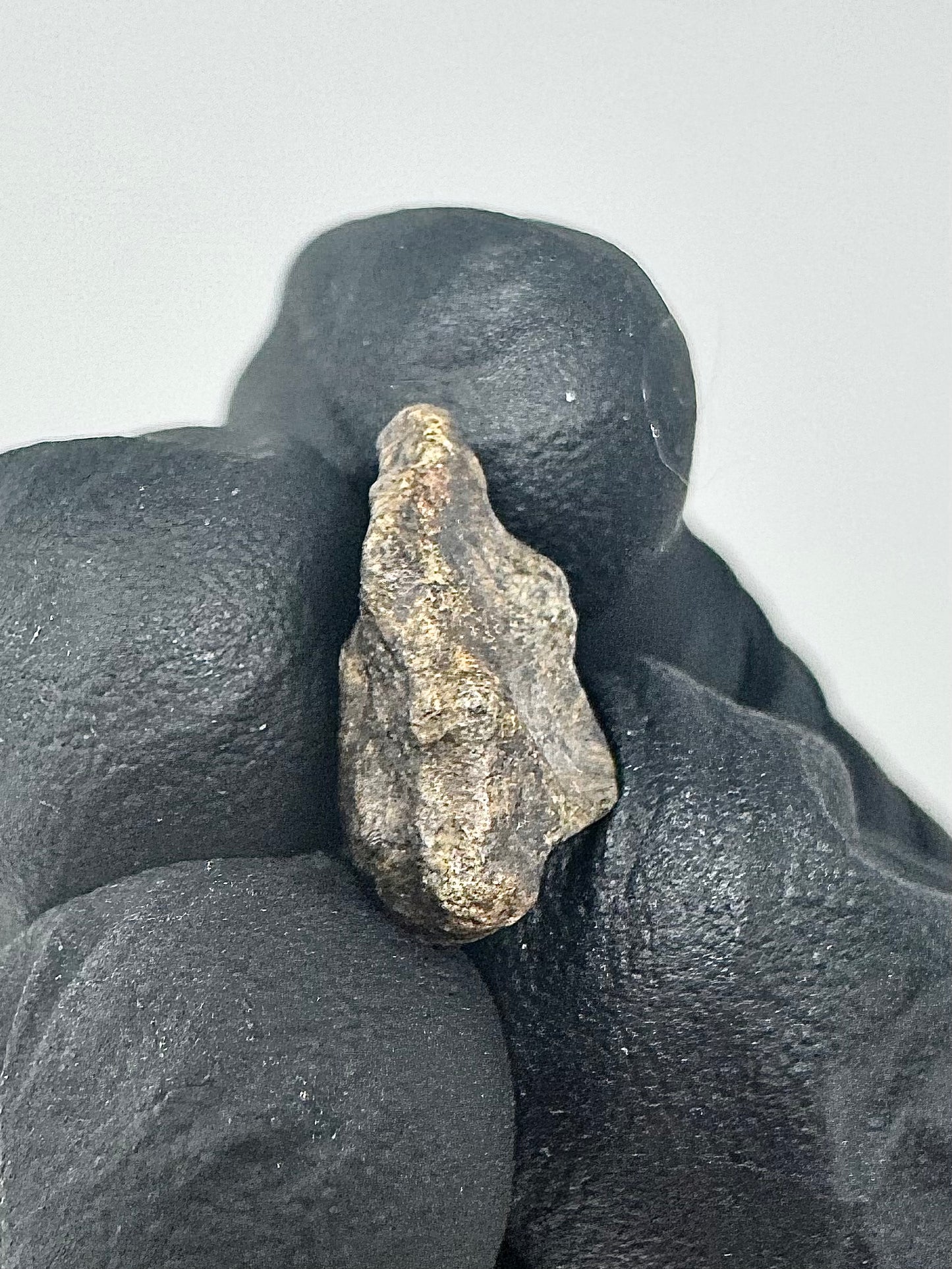 2.1g Genuine Martian Meteorite Amgala 001 - Whole Individual! Scientifically Studied Rock From Planet Mars