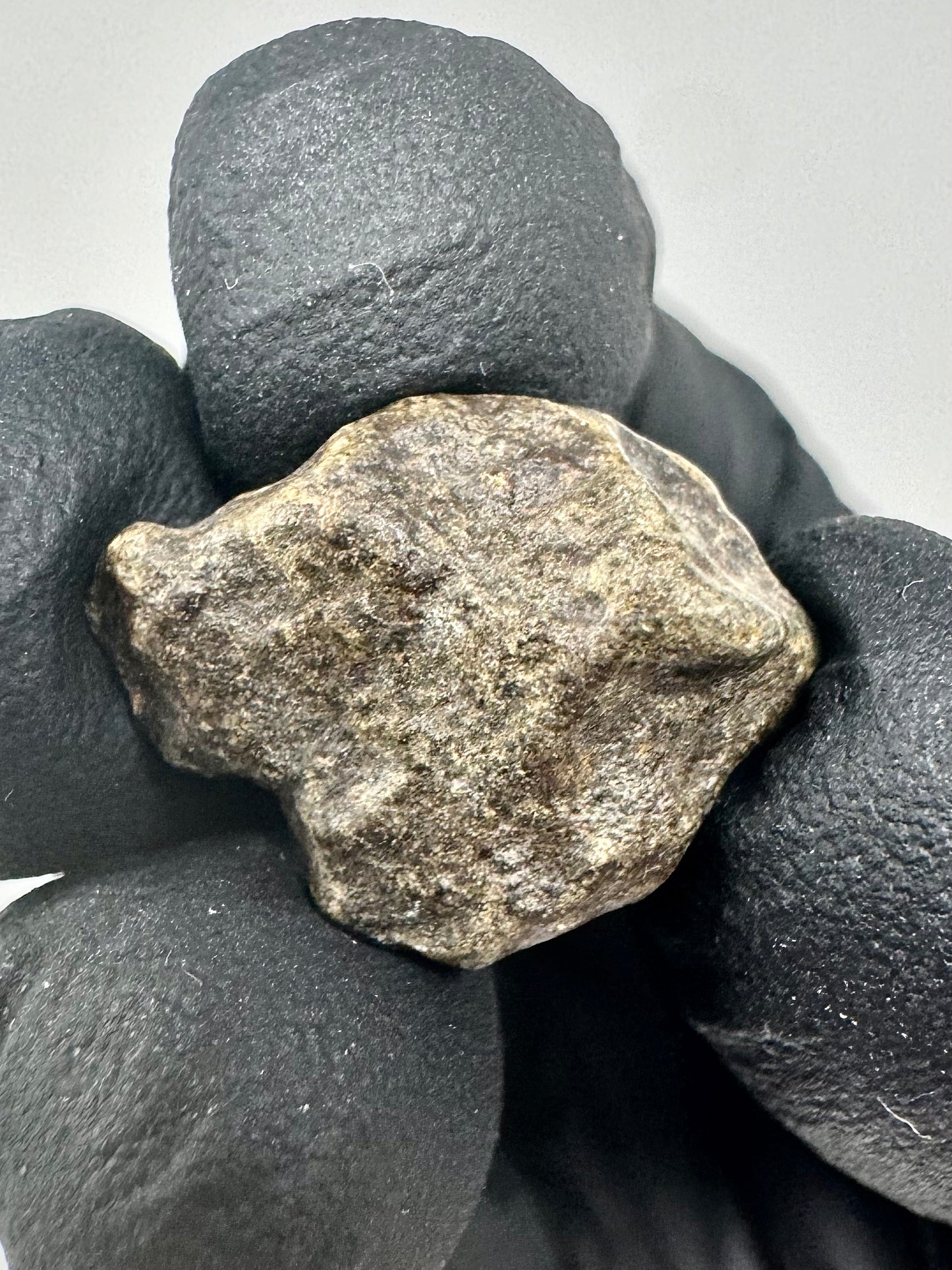 3.3g Genuine Martian Meteorite Amgala 001 - Whole Individual! Scientifically Studied Rock From Planet Mars