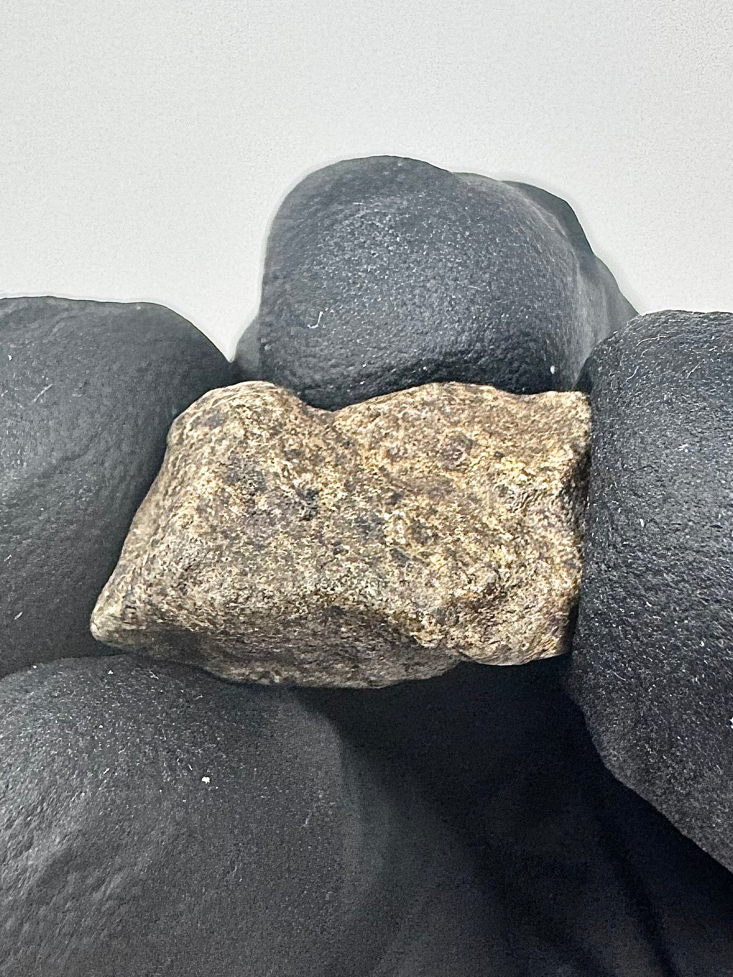 2.5g Genuine Martian Meteorite Amgala 001 - Whole Individual! Scientifically Studied Rock From Planet Mars