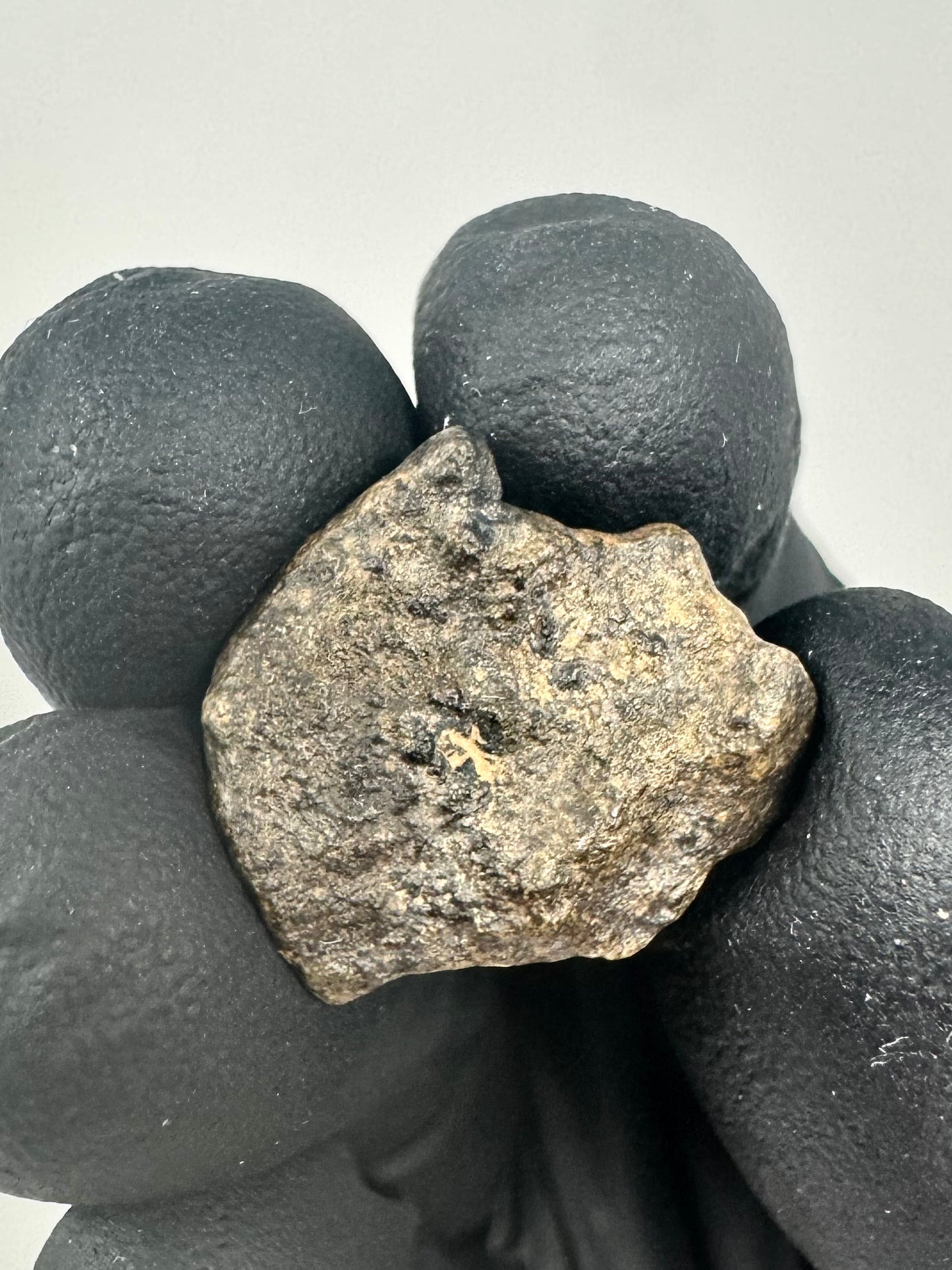 3.2g Genuine Martian Meteorite Amgala 001 - Whole Individual! Scientifically Studied Rock From Planet Mars