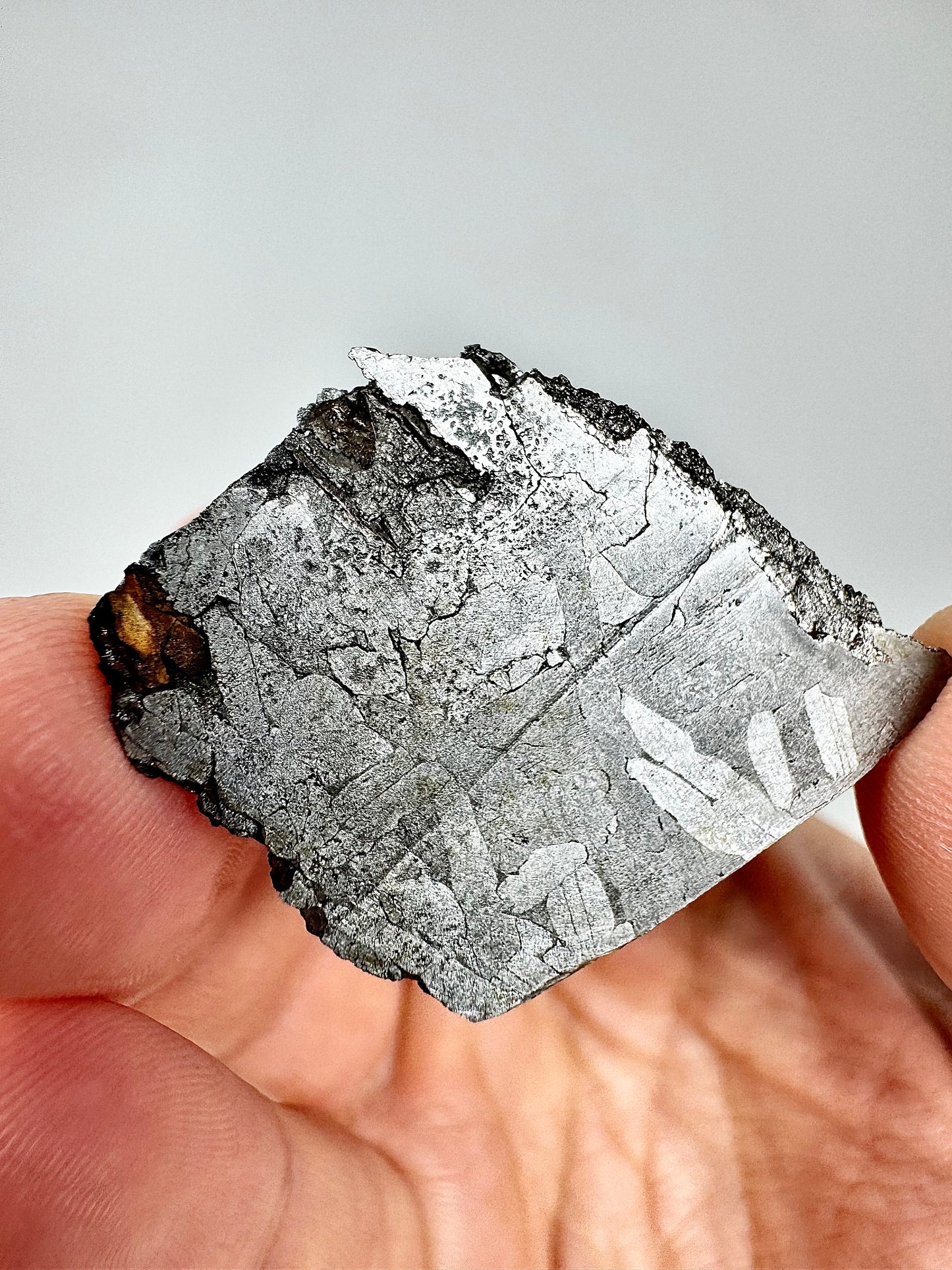 10.8g Aletai Meteorite - Beautiful Pattern -  From The Core Of An Asteroid!