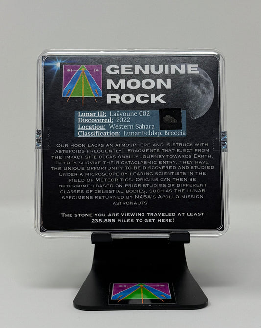 Certified Genuine Lunar Meteorite Fragment - The Most Perfect, Unique Gift! *Stand Not Included*