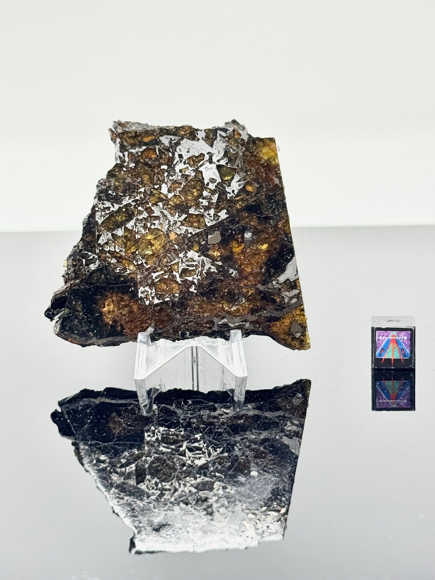 36.8g Admire Pallasite Meteorite - From The Mantle/Core Of An Asteroid - Grade C+ Translucency