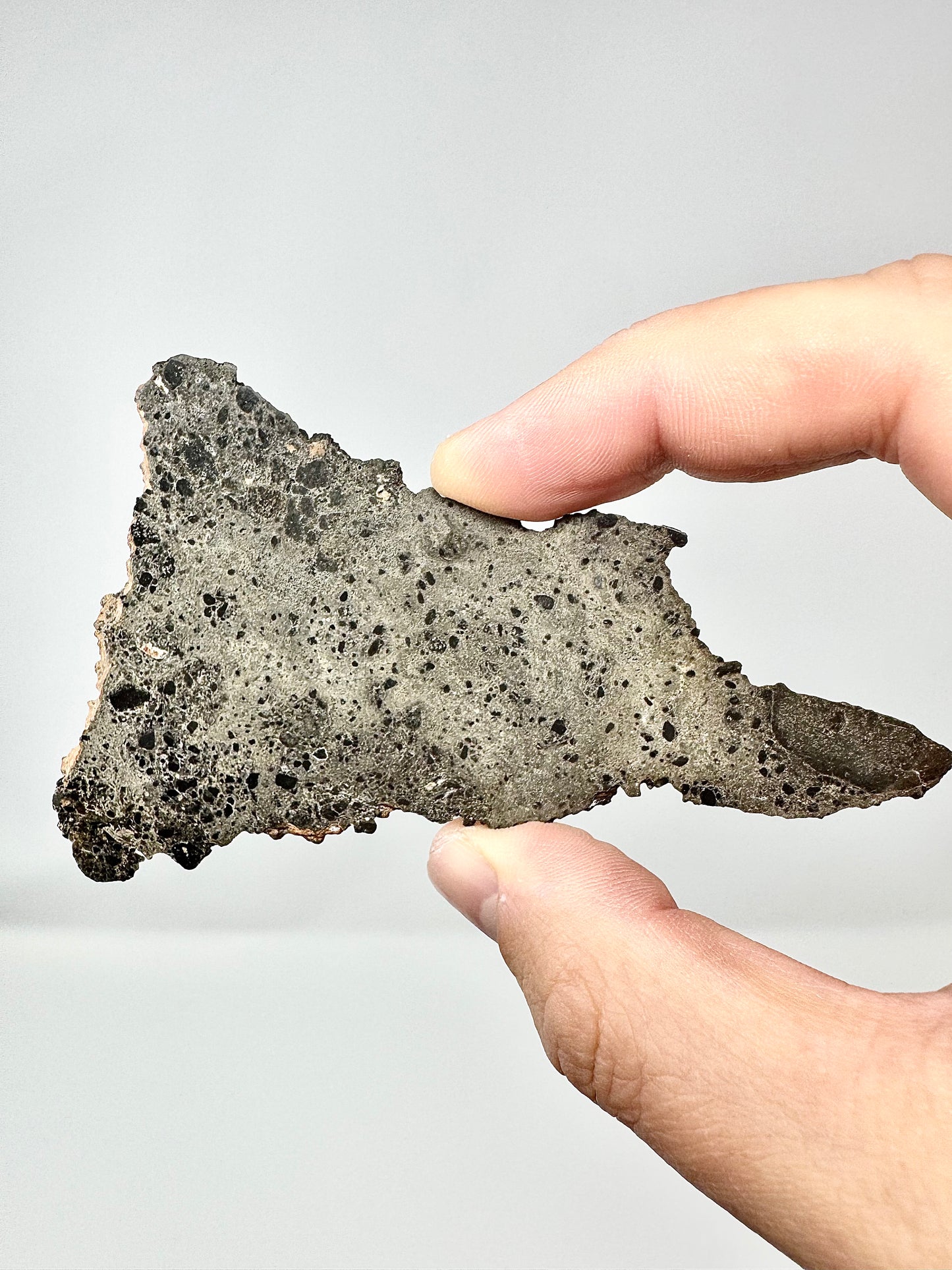 Unique and Rare NEA 089 Lunar Troctolitic Melt - 22.0g Full Slice - Lunar Meteorite From Deep Within The Moon’s Crust