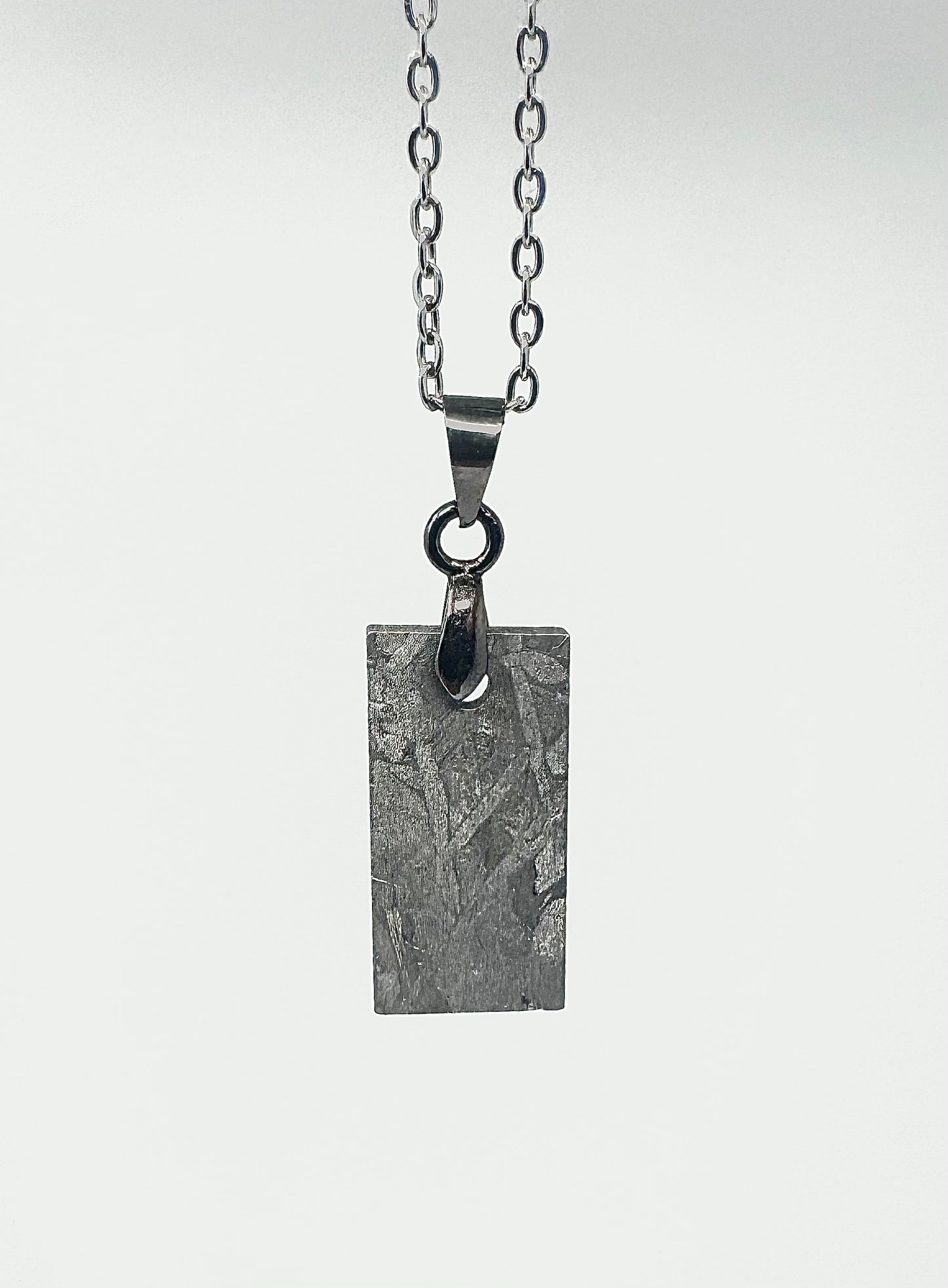 Iron Aletai Meteorite Pendant With Stainless Steel Chain - From The Core Of An Asteroid!