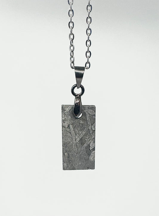 Iron Aletai Meteorite Pendant With Stainless Steel Chain - From The Core Of An Asteroid!