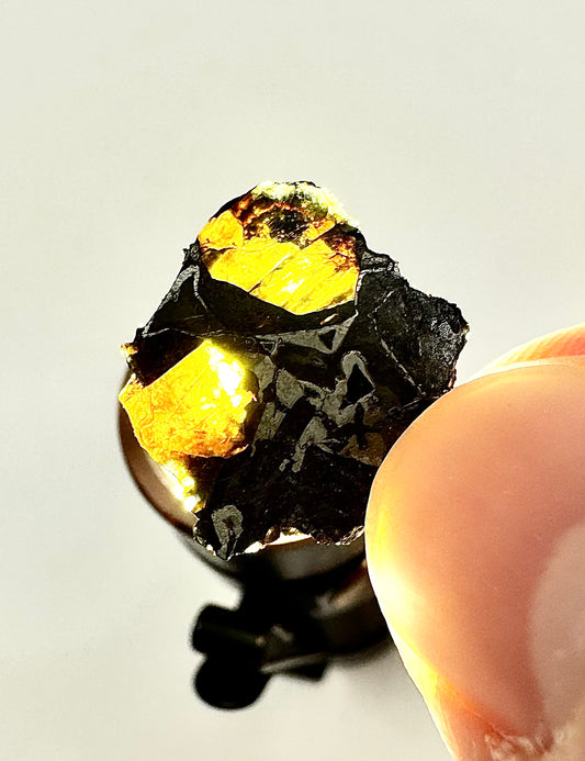 Brahin Pallasite Meteorite - 1.9g - From The Mantle/Core Of An Asteroid - Grade A Translucency