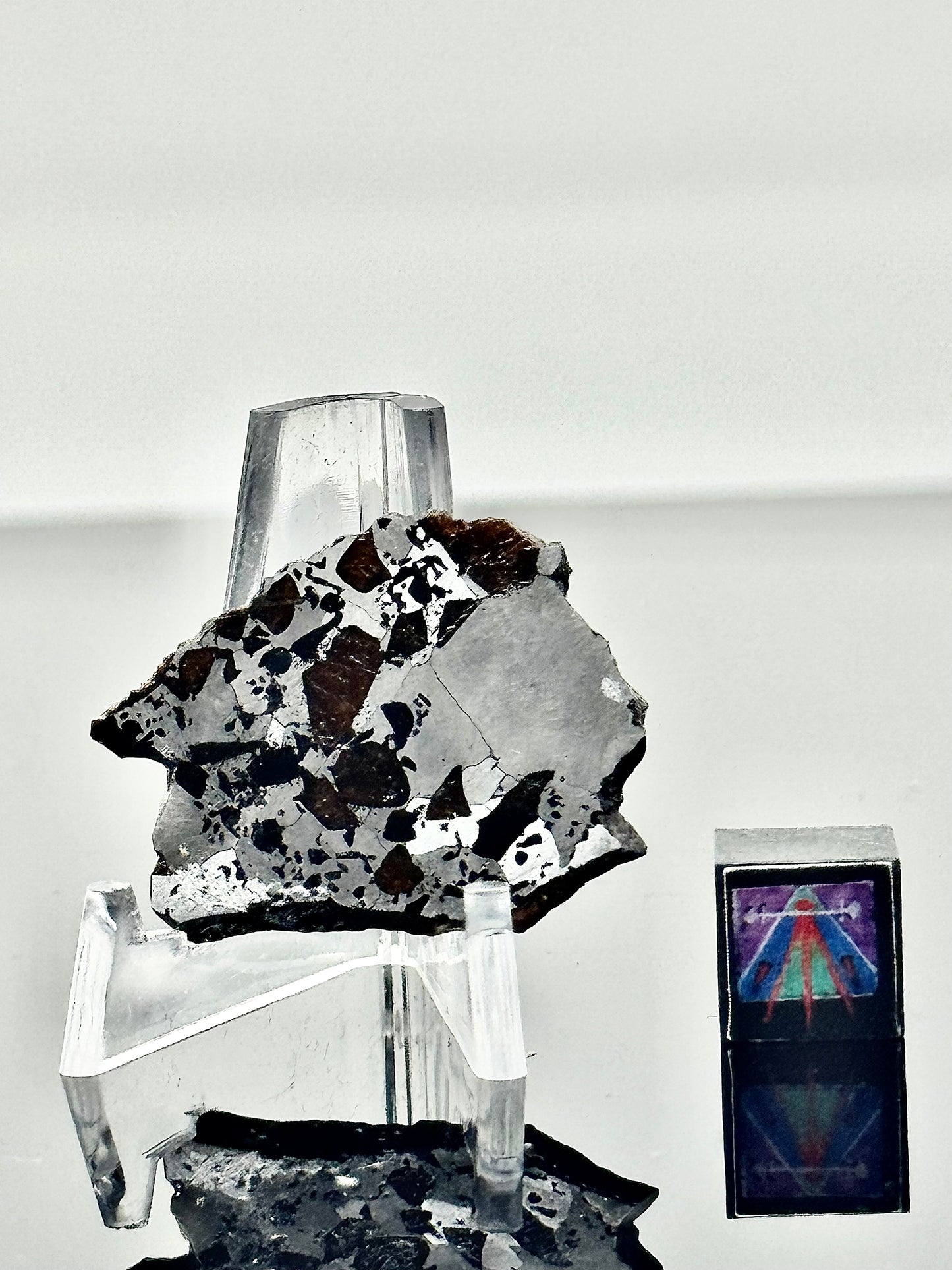 Hassi El Biod 002 Meteorite - 6.0g - A Rare, Ungrouped Olivine/Pyroxene Filled Pallasite!