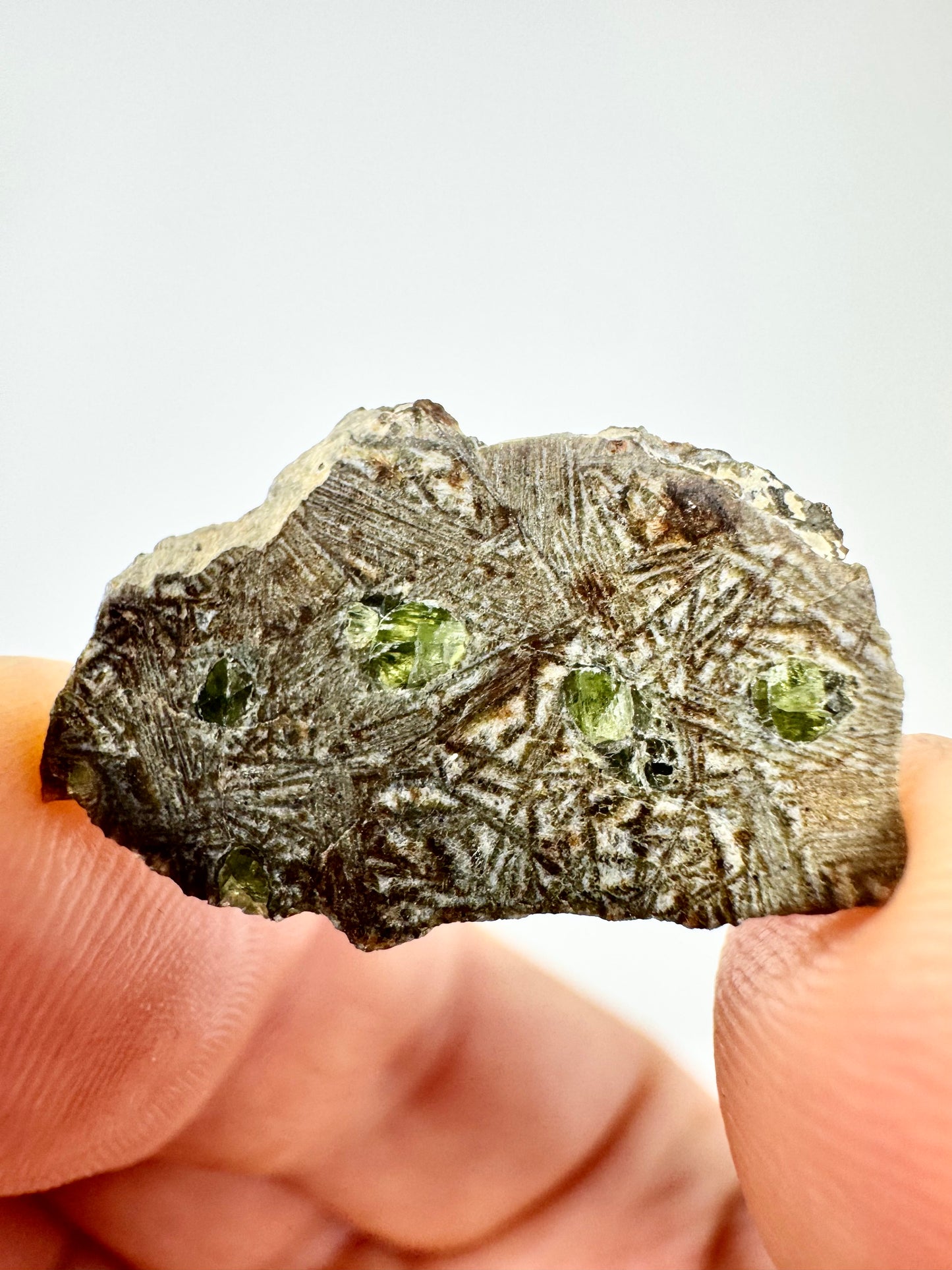 Pyroxene In Rocks Raw 1.3g Erg Chech 002 Meteorite - Translucent Pyroxene Crystals - The Old ...