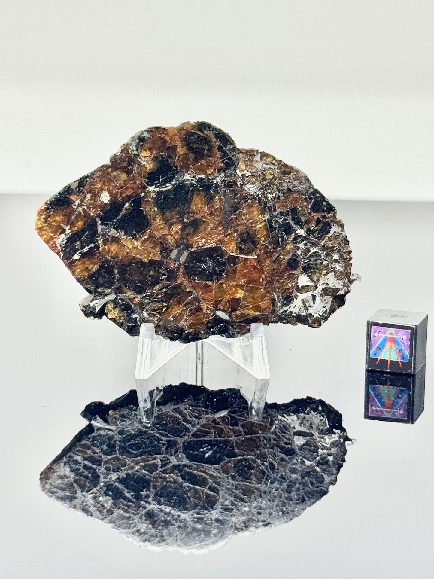 21.5g Admire Pallasite Meteorite - From The Mantle/Core Of An Asteroid - Grade B+ Translucency