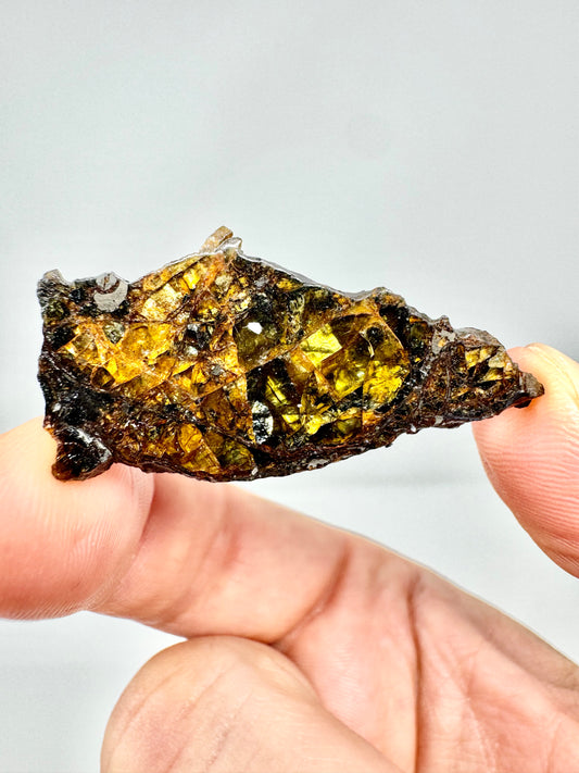 Beautifully Translucent Seymchan Pallasite Meteorite - 5.1g - From An Asteroid