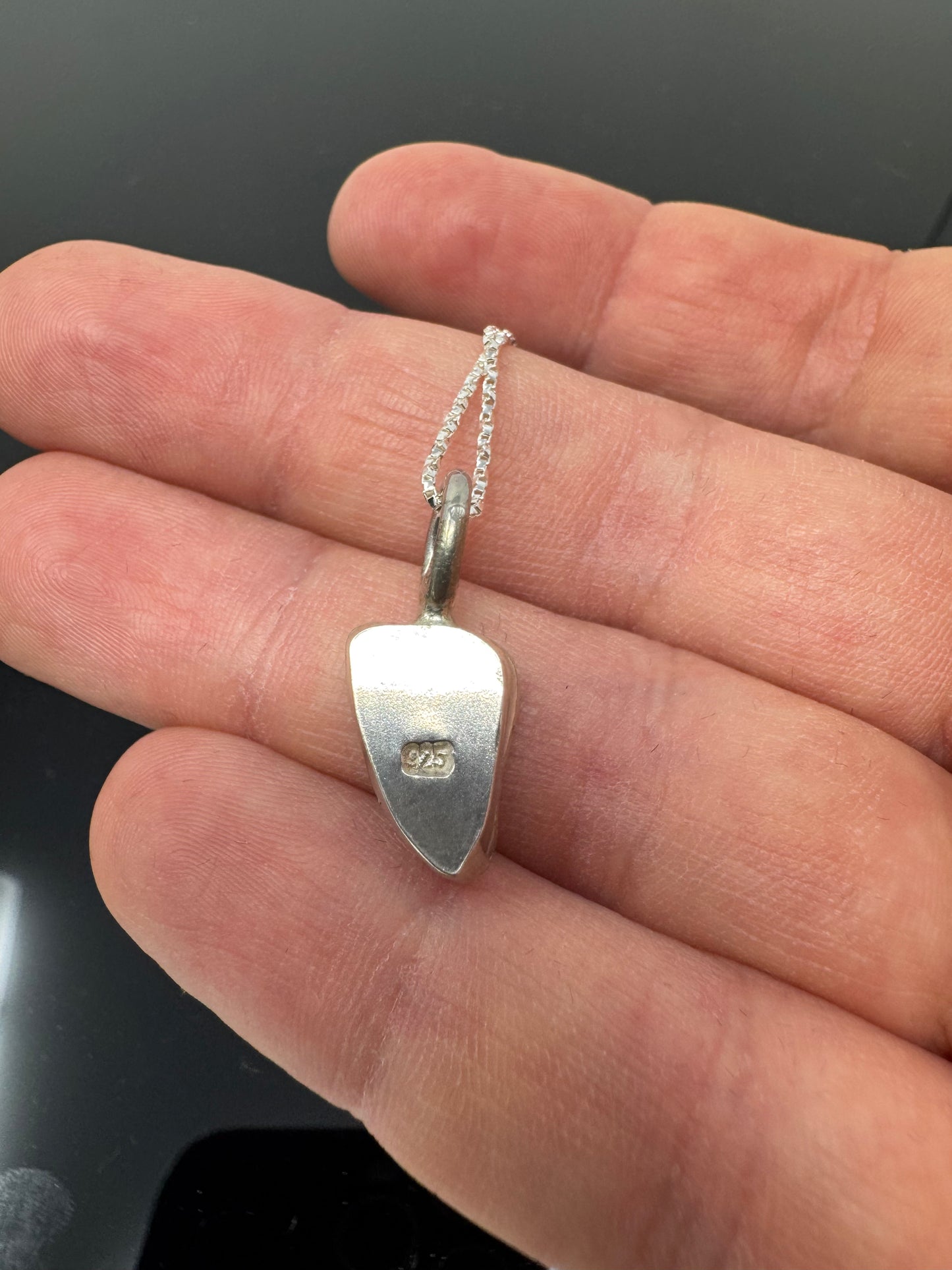The Surface of the Moon Collection: 
Genuine NWA 17679 Lunar Meteorite Silver Necklace - Handmade - One of a Kind