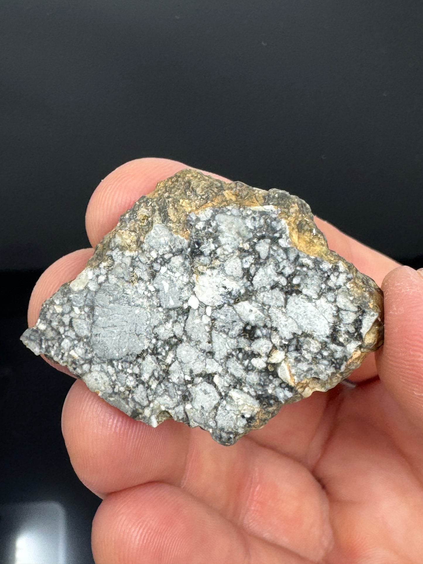 16.7g Gadamis 005 Lunar Meteorite END CUT - Rare Ferroan Anorthosite, Cataclastic - Polished - “The Apollo Lunar”