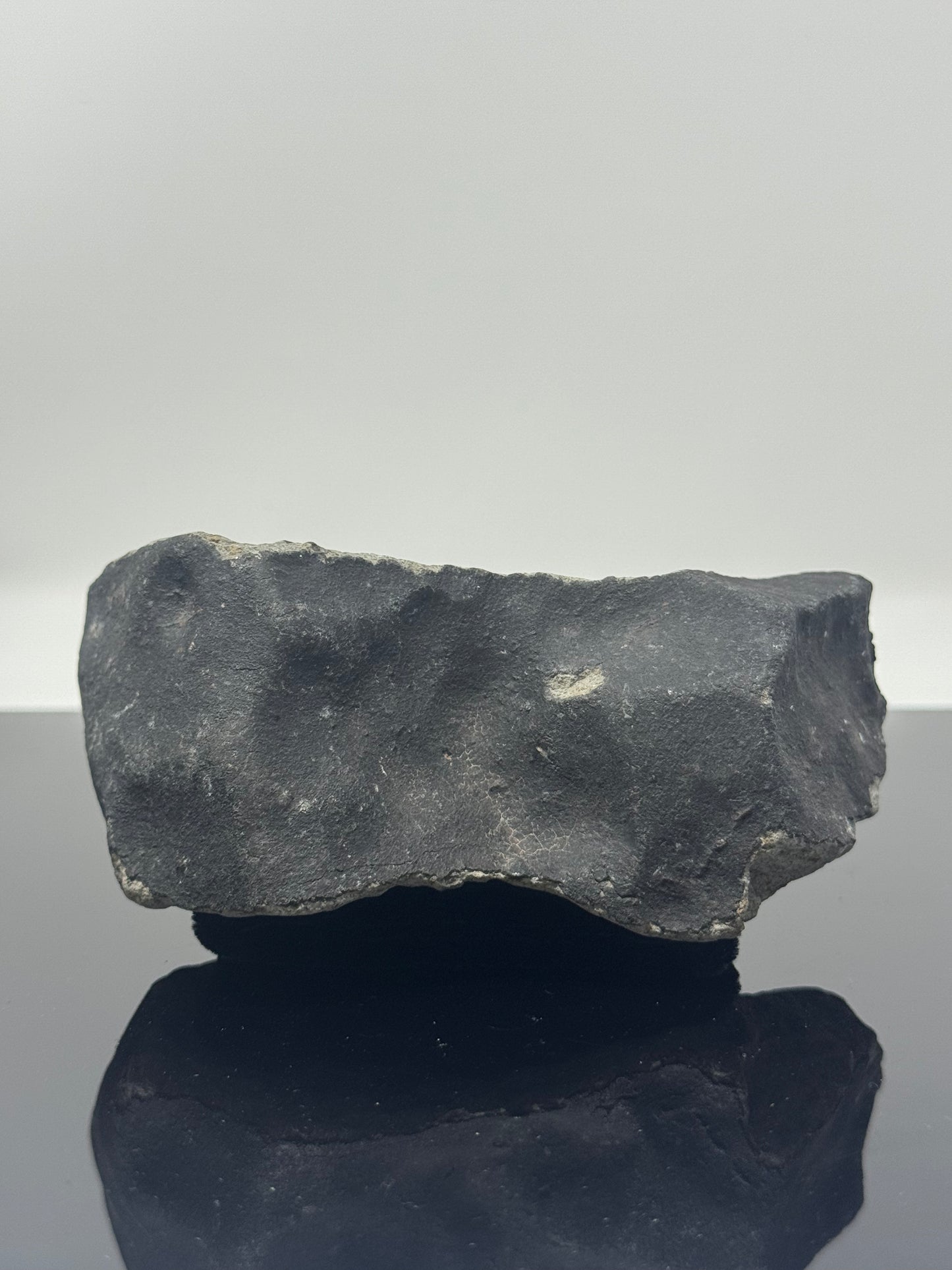 Massive, Fresh 891g HaH 346 (aka “Ghadamis”) Meteorite - Amazing Jet Black Crust, Shock Veins, Thumbprints, Contraction Cracks, Possible Witnessed Fall!