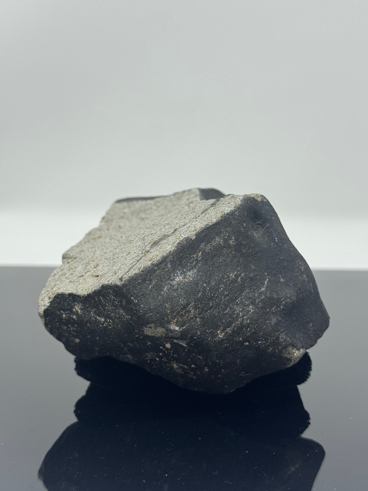 Massive, Fresh 891g HaH 346 (aka “Ghadamis”) Meteorite - Amazing Jet Black Crust, Shock Veins, Thumbprints, Contraction Cracks, Possible Witnessed Fall!