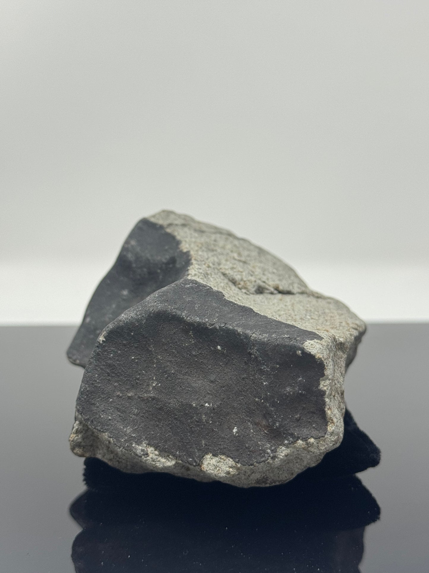 Massive, Fresh 891g HaH 346 (aka “Ghadamis”) Meteorite - Amazing Jet Black Crust, Shock Veins, Thumbprints, Contraction Cracks, Possible Witnessed Fall!