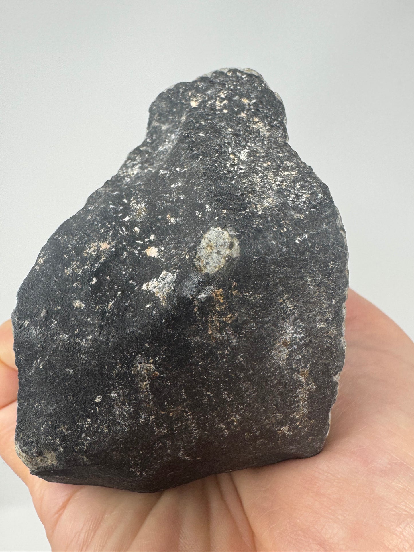 Massive, Fresh 891g HaH 346 (aka “Ghadamis”) Meteorite - Amazing Jet Black Crust, Shock Veins, Thumbprints, Contraction Cracks, Possible Witnessed Fall!