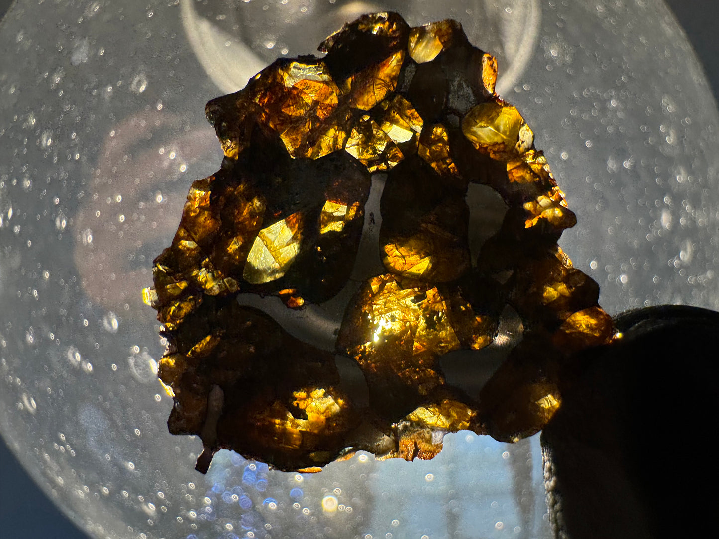 Beautifully Translucent Seymchan Pallasite Meteorite - 6.7g