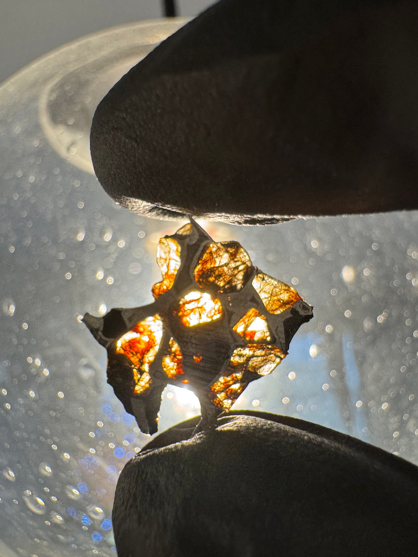 Beautifully Translucent Seymchan Pallasite Meteorite - 0.7g - From An Asteroid