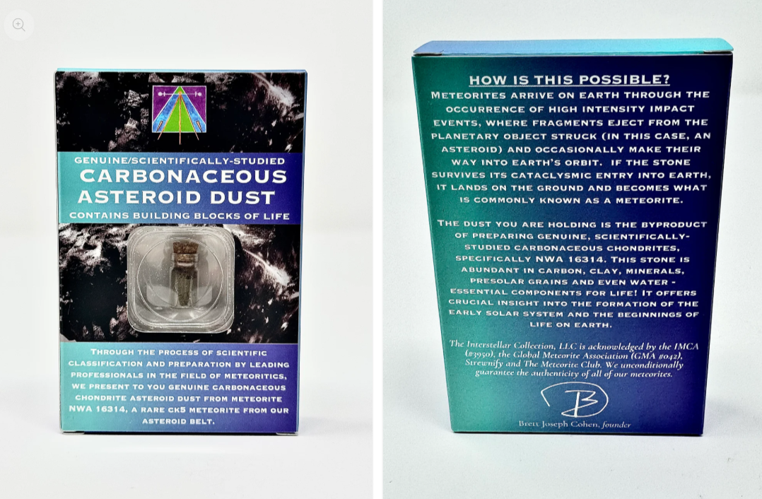 Black Friday Special: Moon, Mars, Asteroid Dust + Iron Campo Meteorite